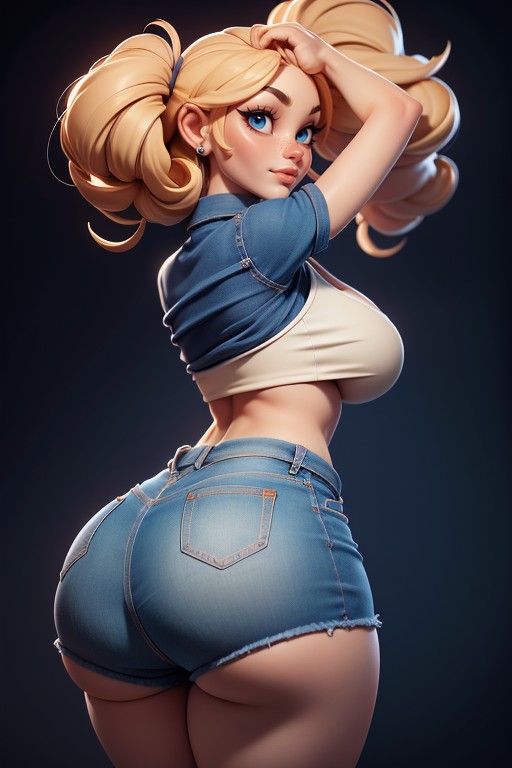 Jean With Ass Cheeks Visible, Ass Cheeks Revealed Under Jean, Jean With Ass Cheeks Visible Hentai AI Porn