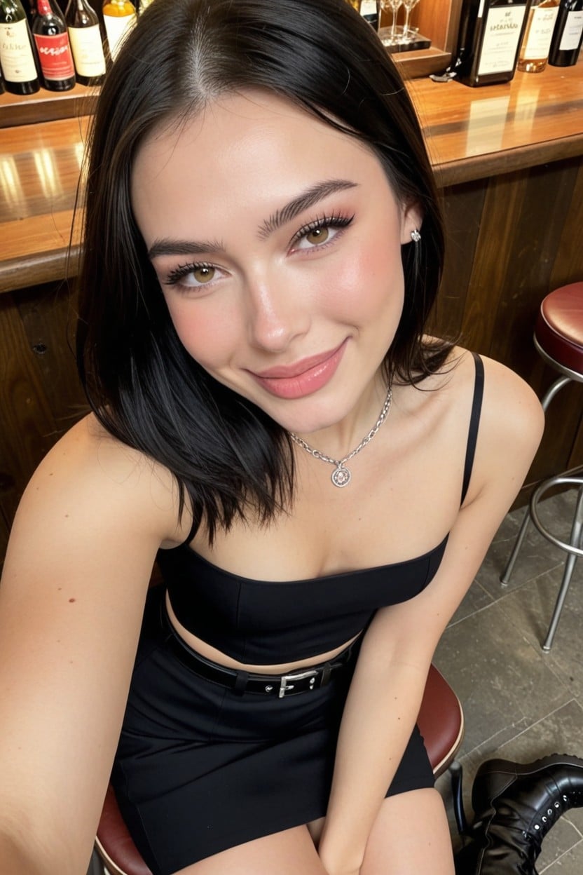 Light Skinned Woman, Hips, High Angle View AI Porn