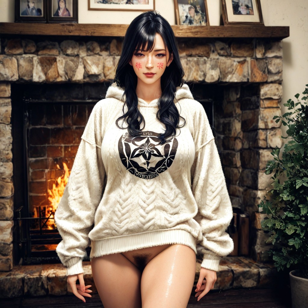Photorealistic Japanese Woman, Long Sleeves, Highest Quality Hentai AI Porn
