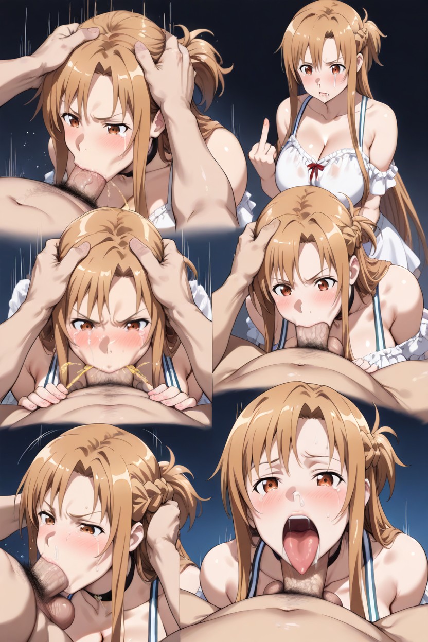Angry, Blowjob, Grabbing Hair Hentai AI Porn