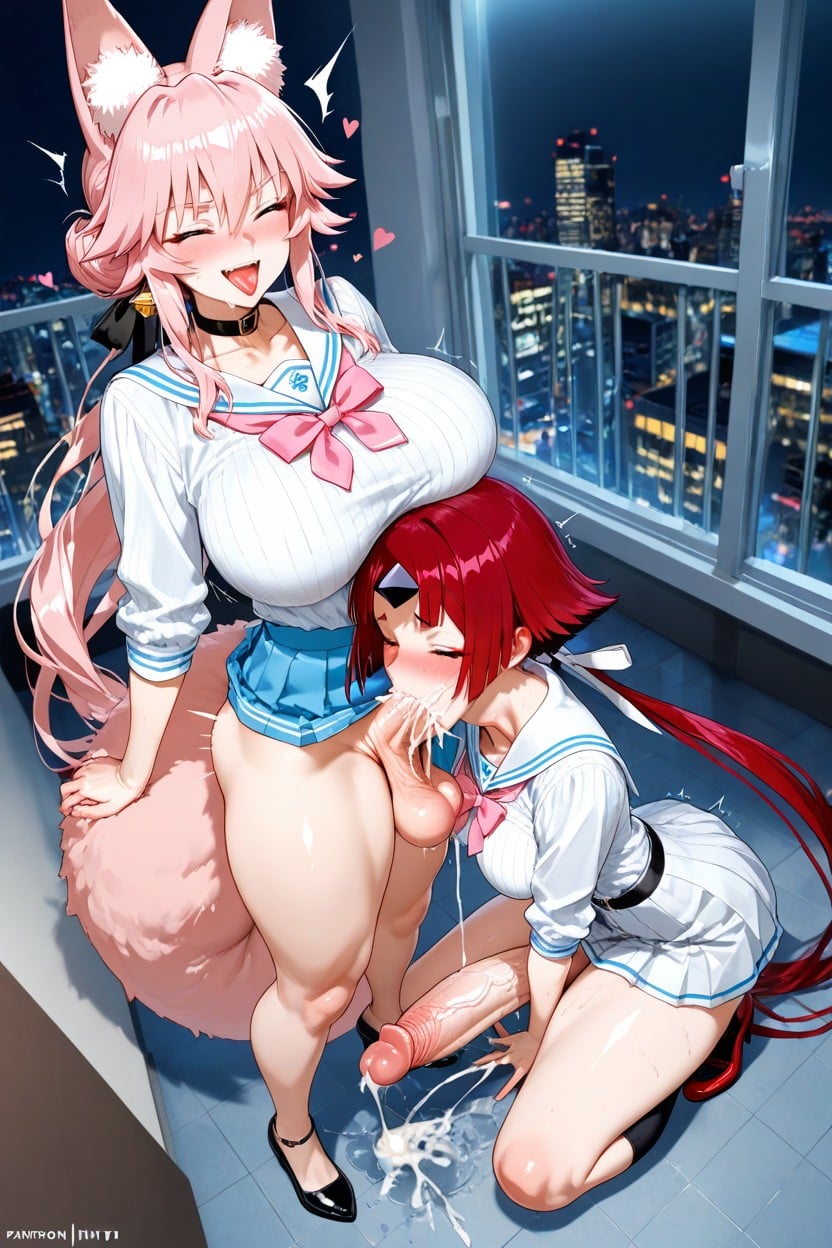 Futanari Sex, Embarrassed, Laughing Mischievous Hentai AI Porn