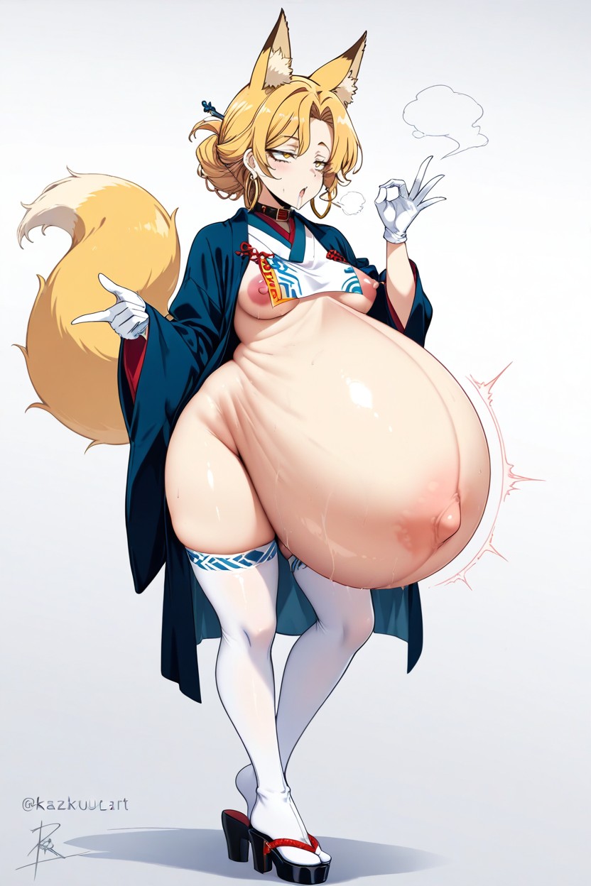 Hairy Pussy, Voluptuous, Kimono Hentai AI Porn