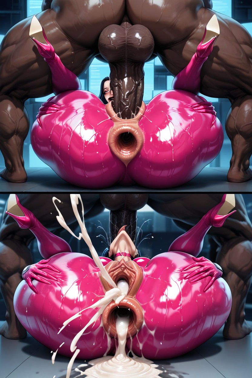 Office, Colossal Mammoth Massive Veiny Cock Anal, Atom Eve From Invincible AI Porn
