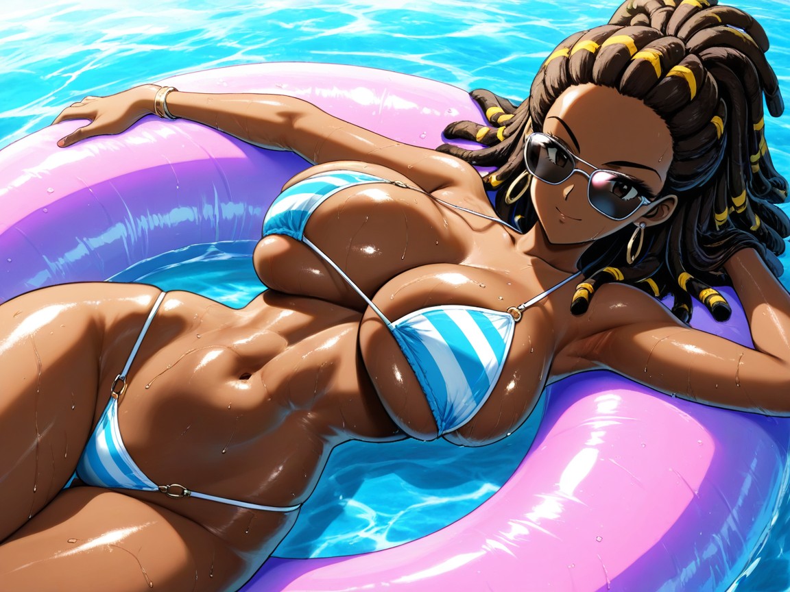 Slightly Glossy Lips, Partial Above View, Relaxed Laying Hentai AI Porn