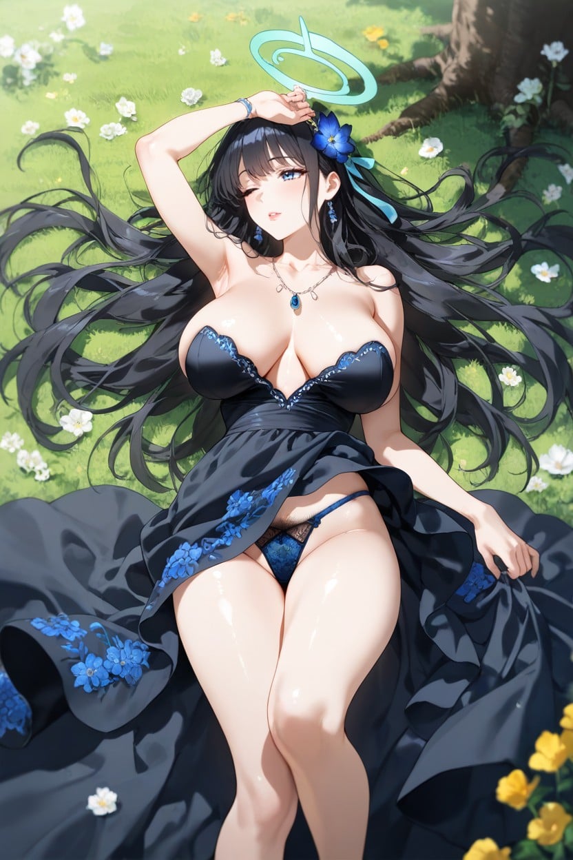 Pubes, Blue Necklace, So Pretty Hentai AI Porn