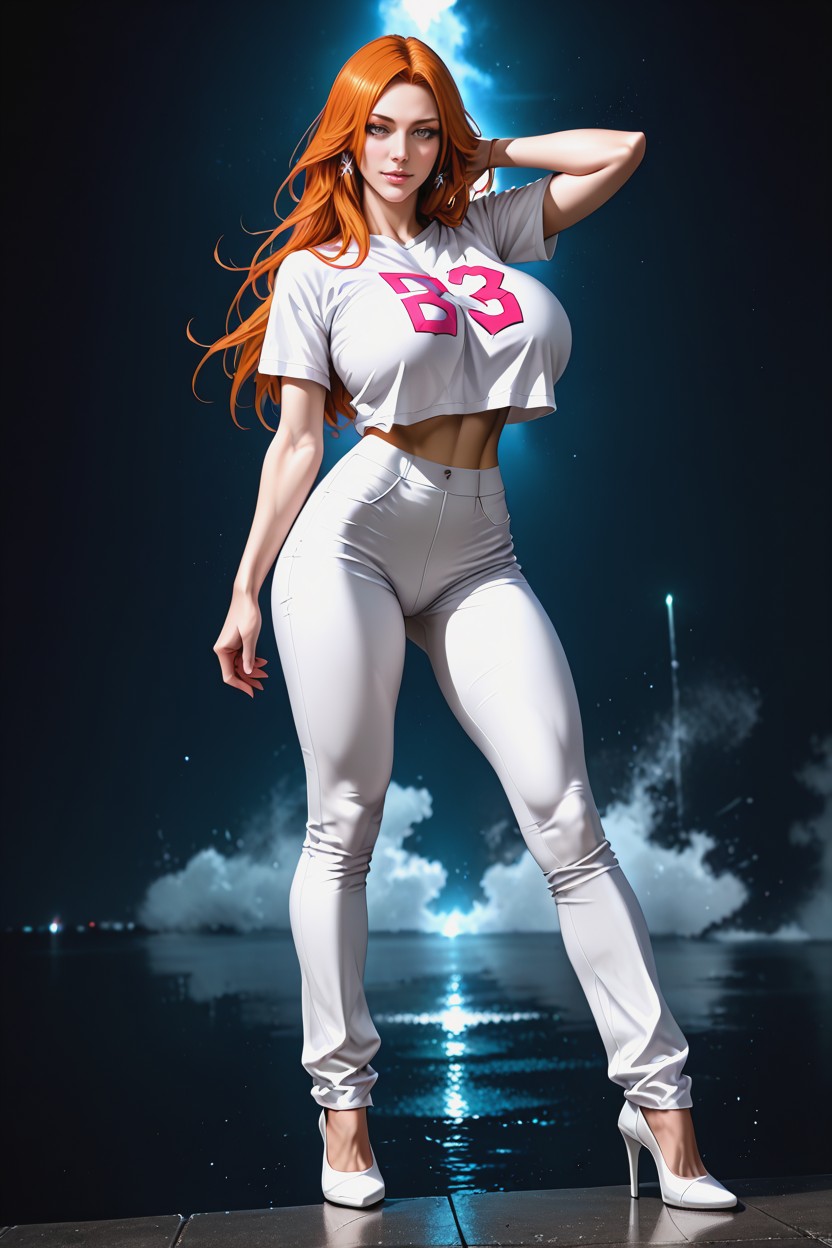 Excited, Reflective Shiny Skin, Sexy Legs Hentai AI Porn