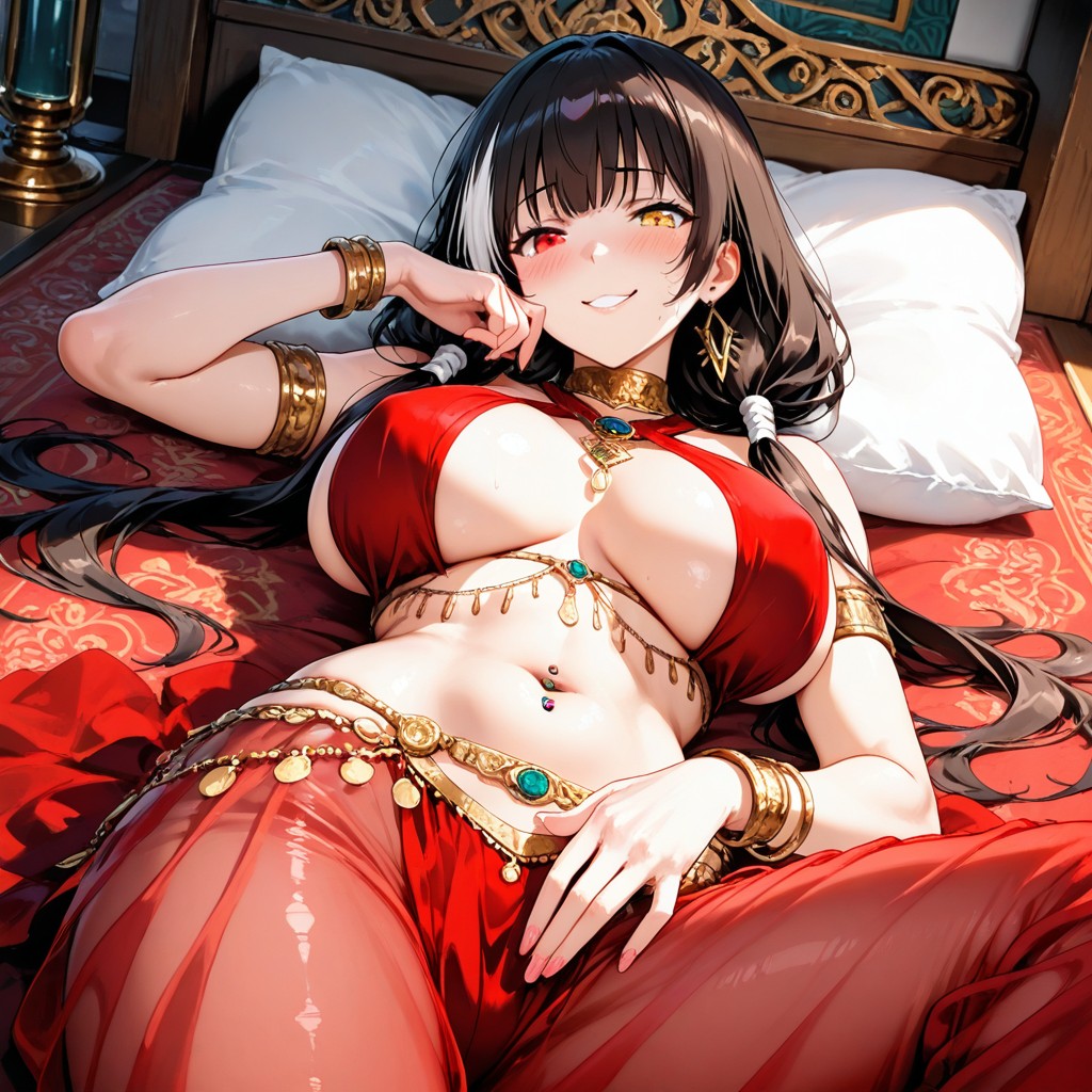 Headrest, Heterochromia Eyes, Solo Hentai AI Porn