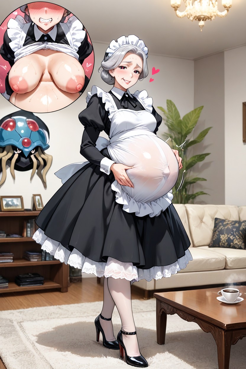 Tentacruel Pokemon, 25+, White Lace Stockings AI Porn