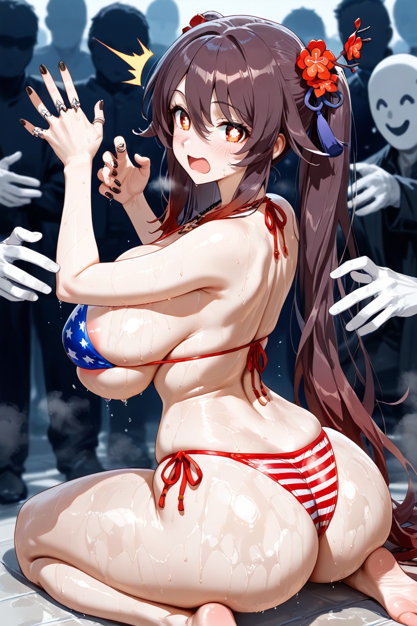 Kneeling, 25+, Curved Waist Hentai AI Porn