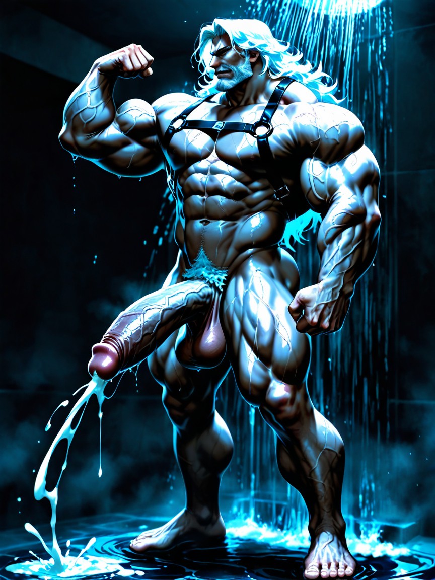 Wet, Shaved, Dramatic Contrast Porno IA Gay