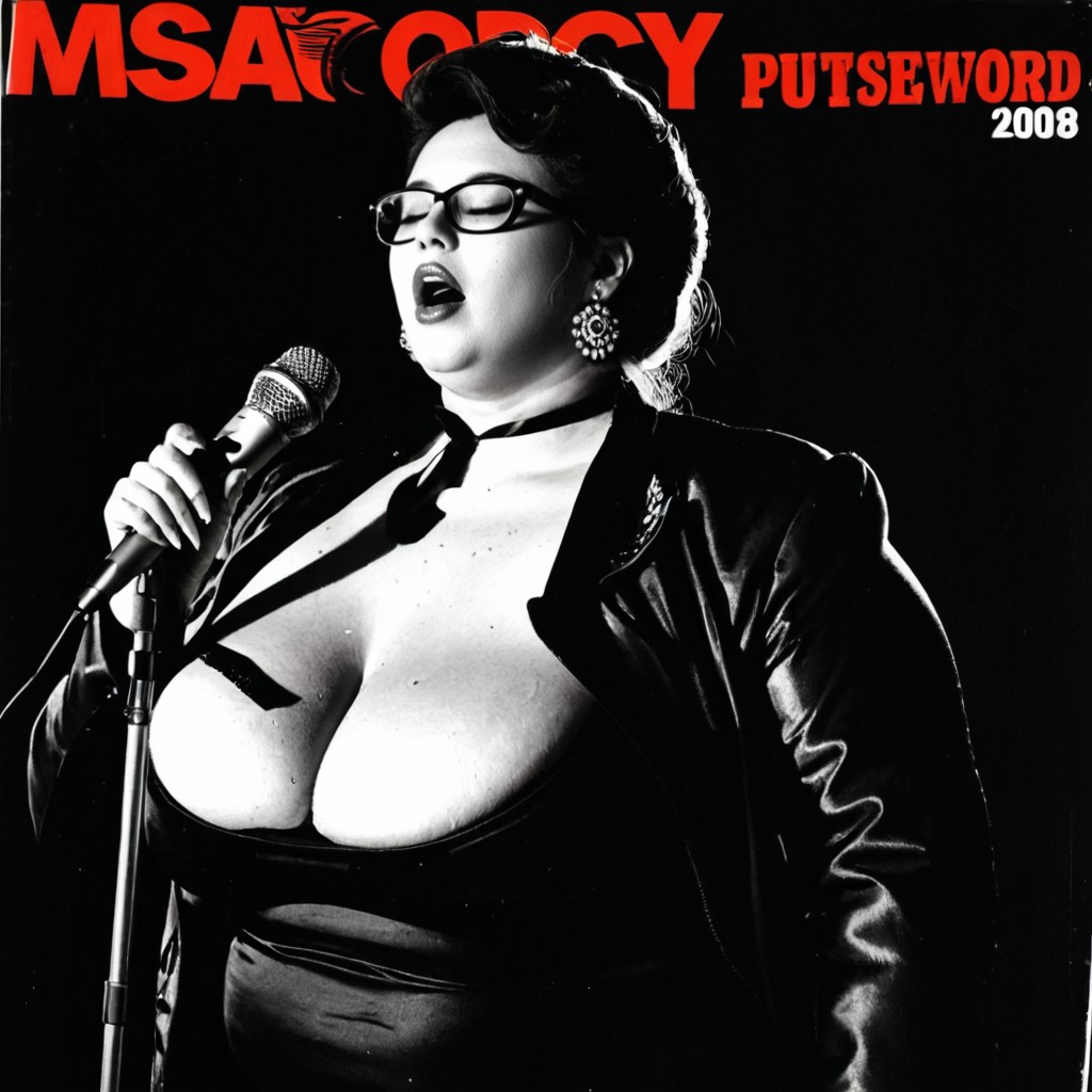 Black And Blue Image, 30+, Clothed Hyper Gigantic Breasts BBW AI Porn