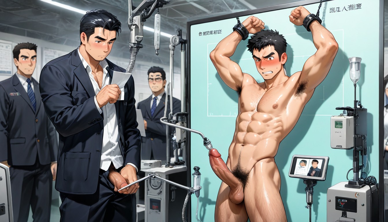 Is Used To Measure The Penis For Efficiency, 赤裸裸, 阴茎泵 AI同性戀黃片