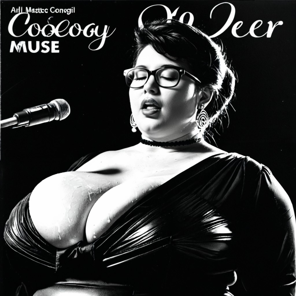 Closed Eyes, Chubby, Magnificent Elegant Dress BBW AI Porn