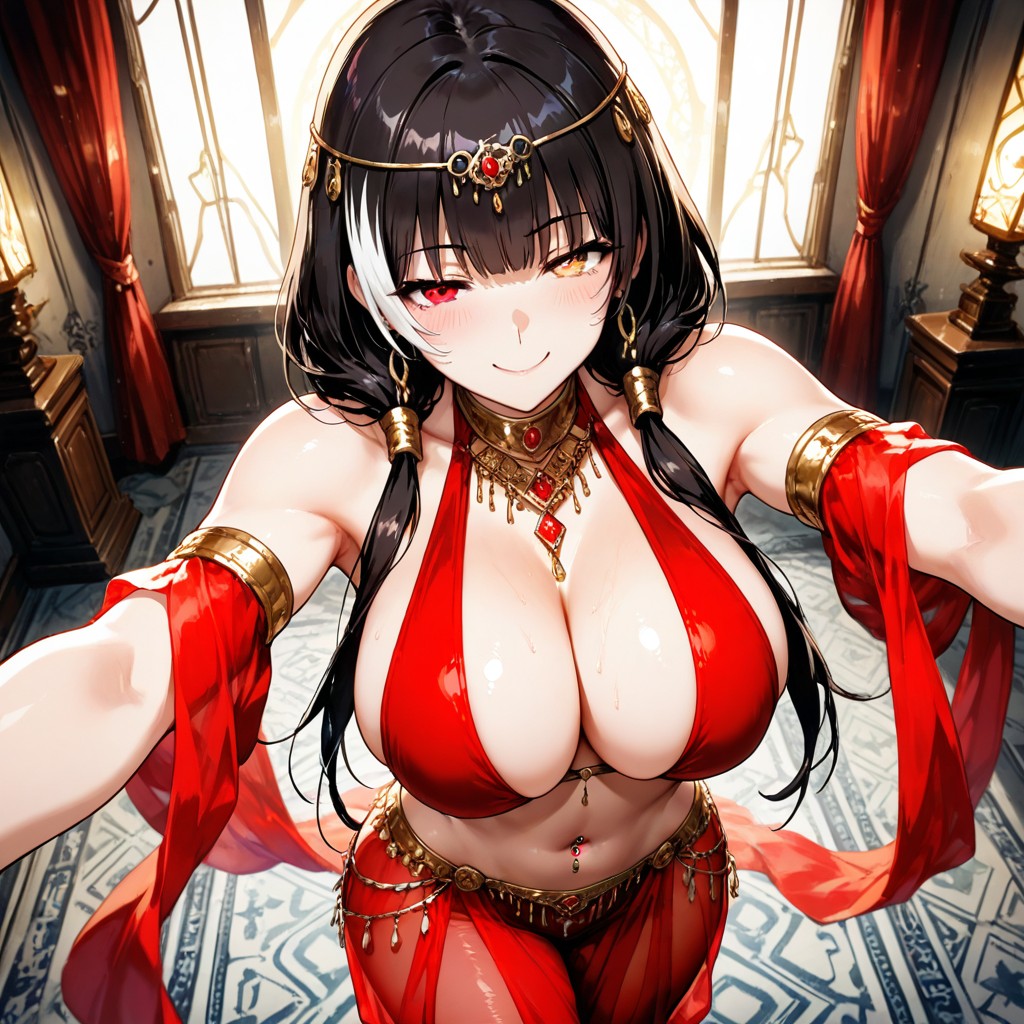 Adorned With Jewelry, Earrings, Detailed Female Hands Porno IA Hentai