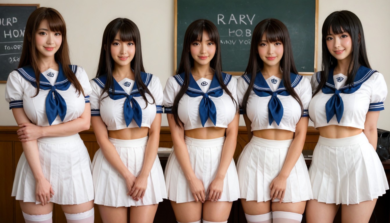 In Front Of Board, Shy, Close Up AI Porn