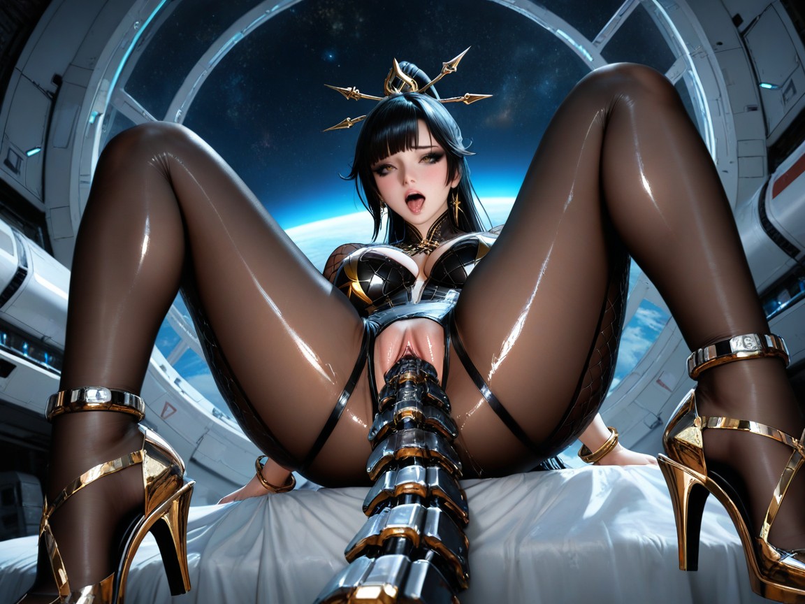 Vaisseau Spatial, Long High Straight Ponytail, Eve From Stellar Blade Porno IA Hentai