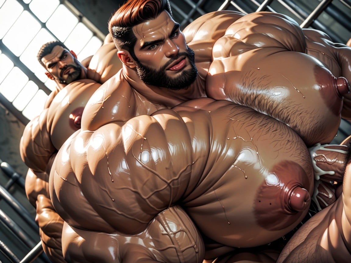 Wide Angle, Breast Expansion, Massive Muscles AI Porn