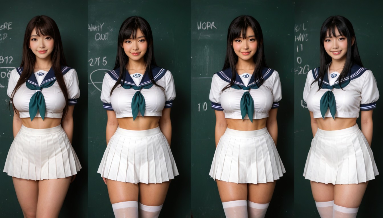 Shy, Hdr, Blue Sailor Uniforms AIポルノ