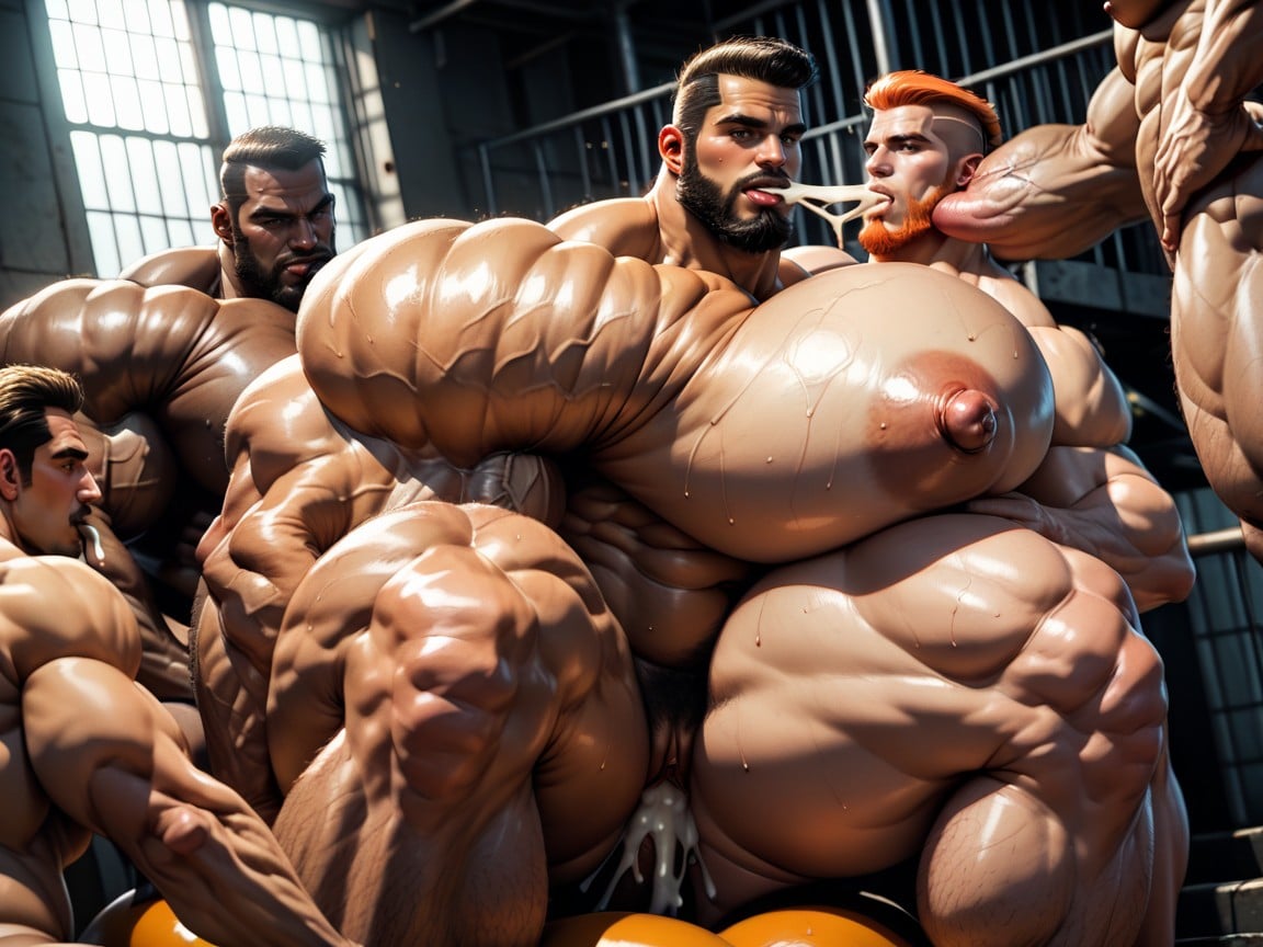 20+, Prison, Huge Hyper Nipples AI Porn