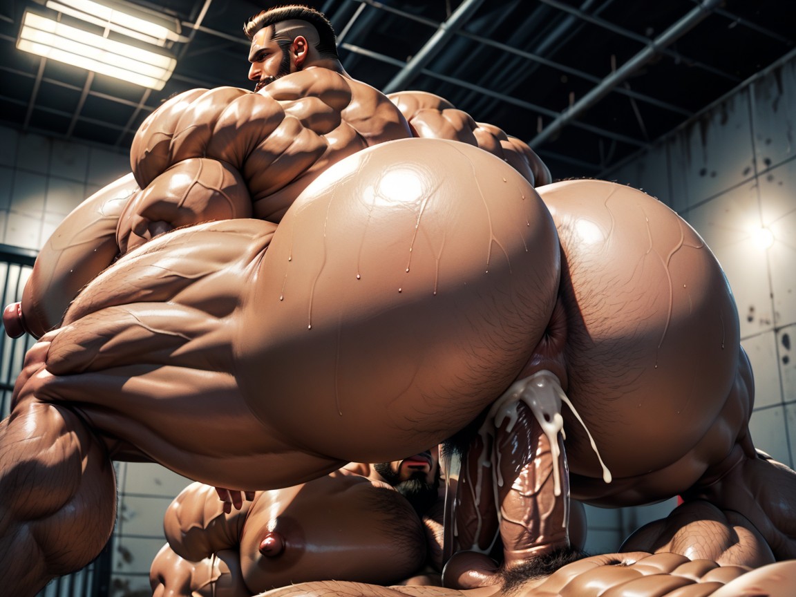 Bearded, Harem, Hyper Breasts AI Porn