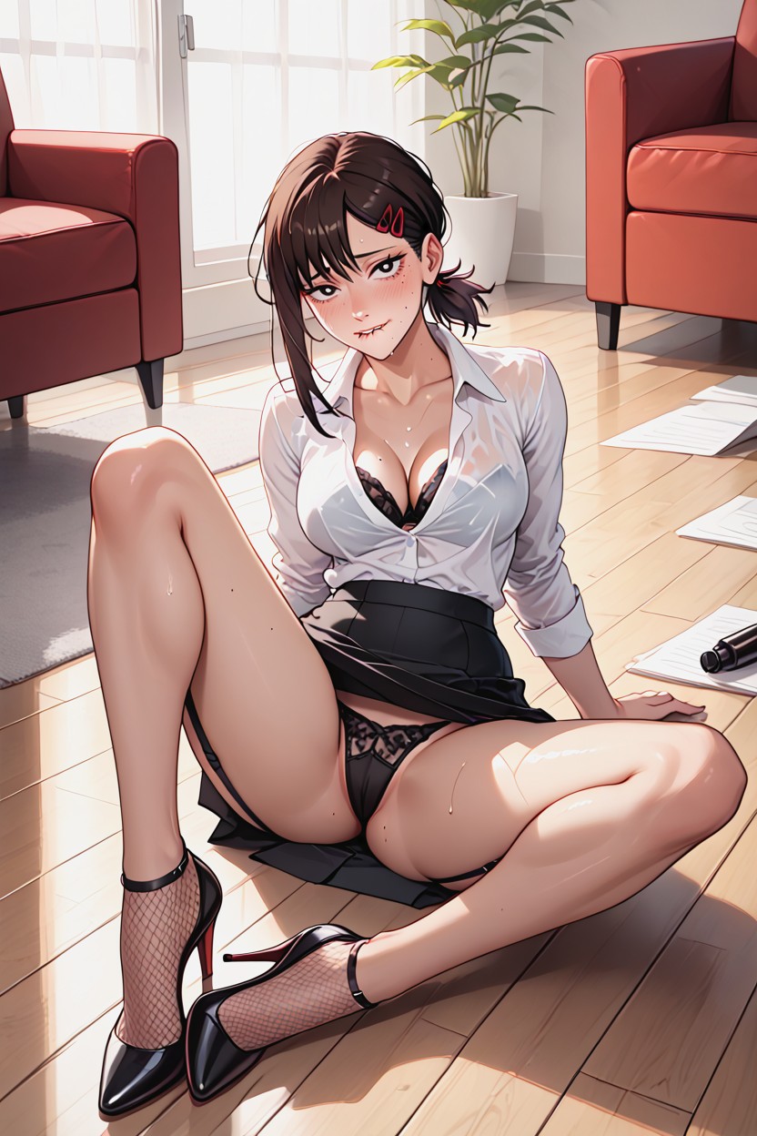 Bra, Showing Panties, Suggestive Position AI Porn