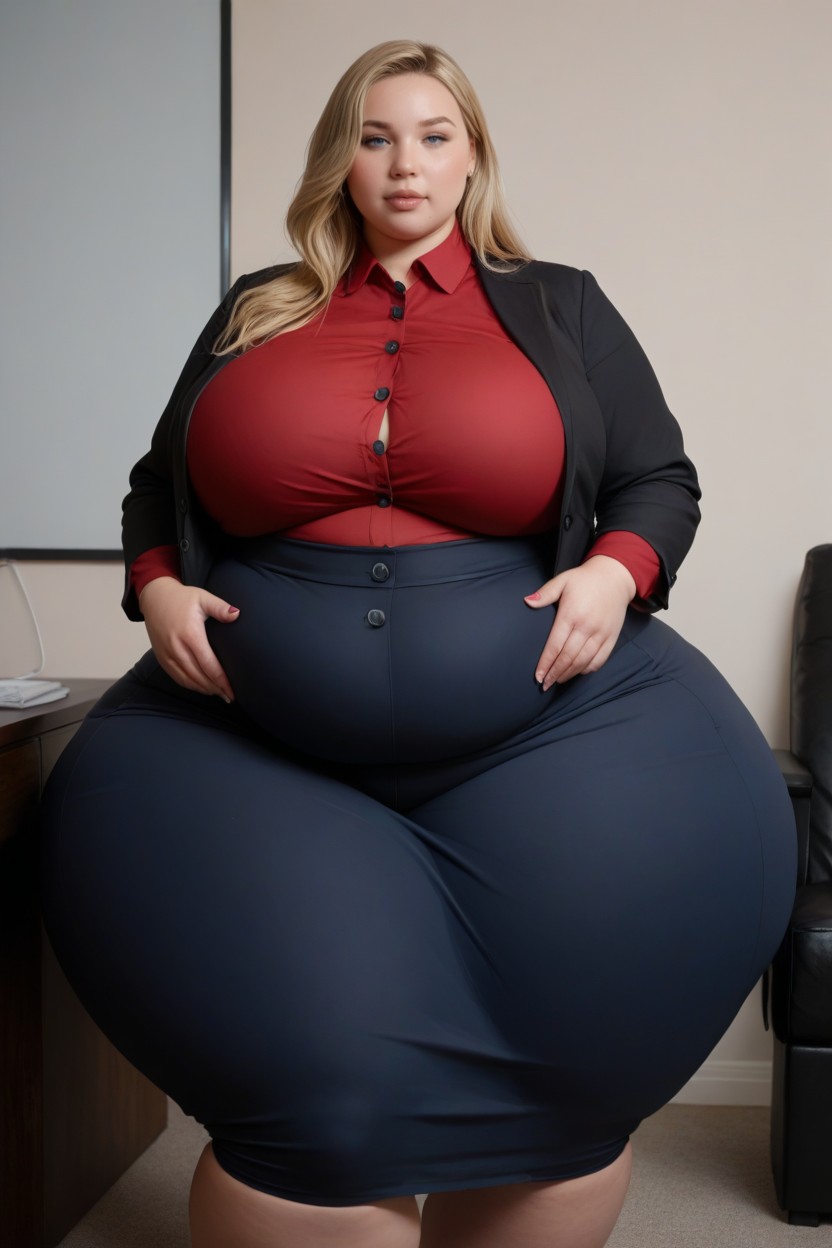 Ussbbw, Office Pants From Fat, Massive Hips AI黃片