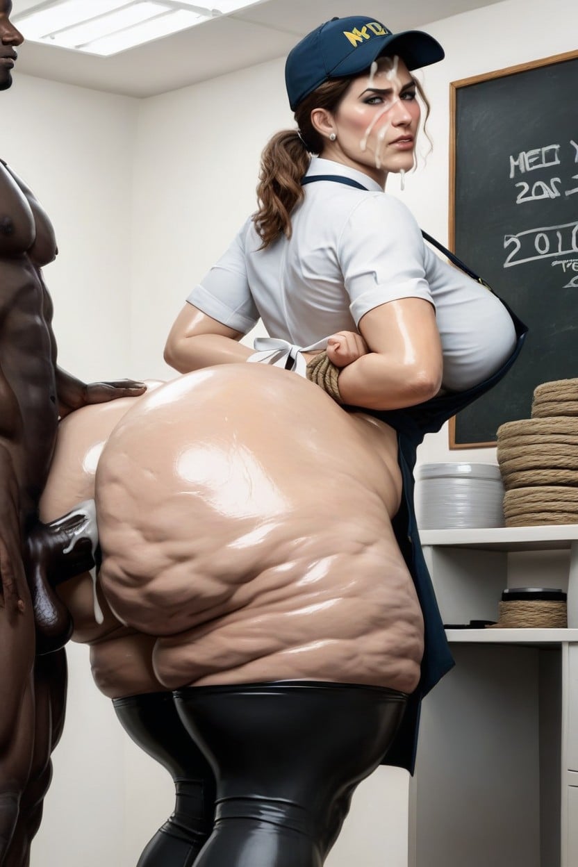 Above Ass, Hogtied, Big Wide Hips AI Porn