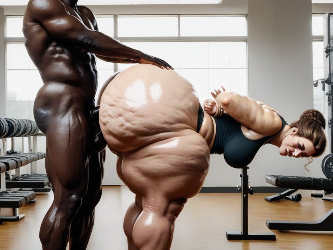 Mega Ass, Oiled Ass, Gigantic Tits AI Porn