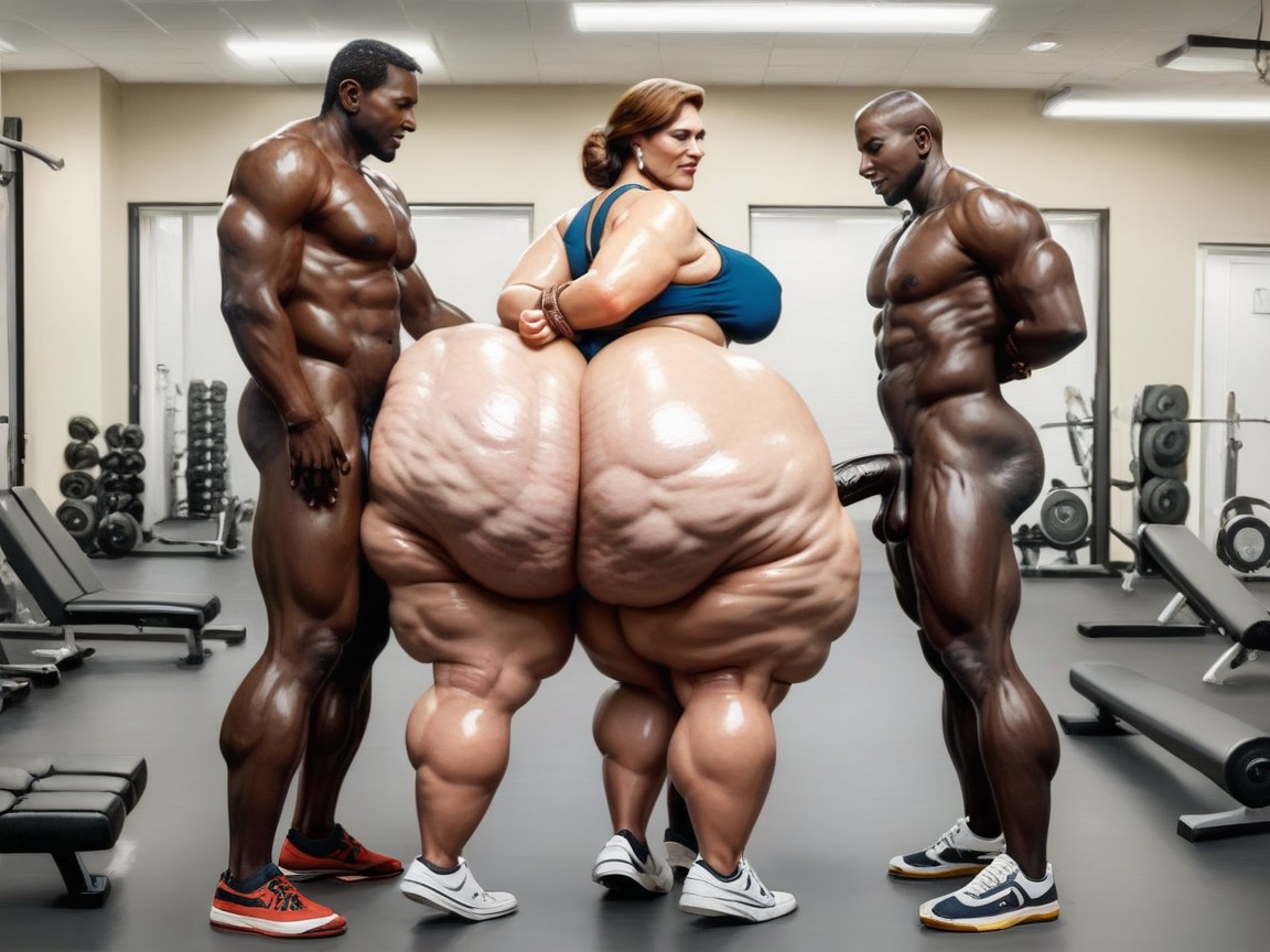 Big Wide Hips, Face, Gigantic Ass AI Porn