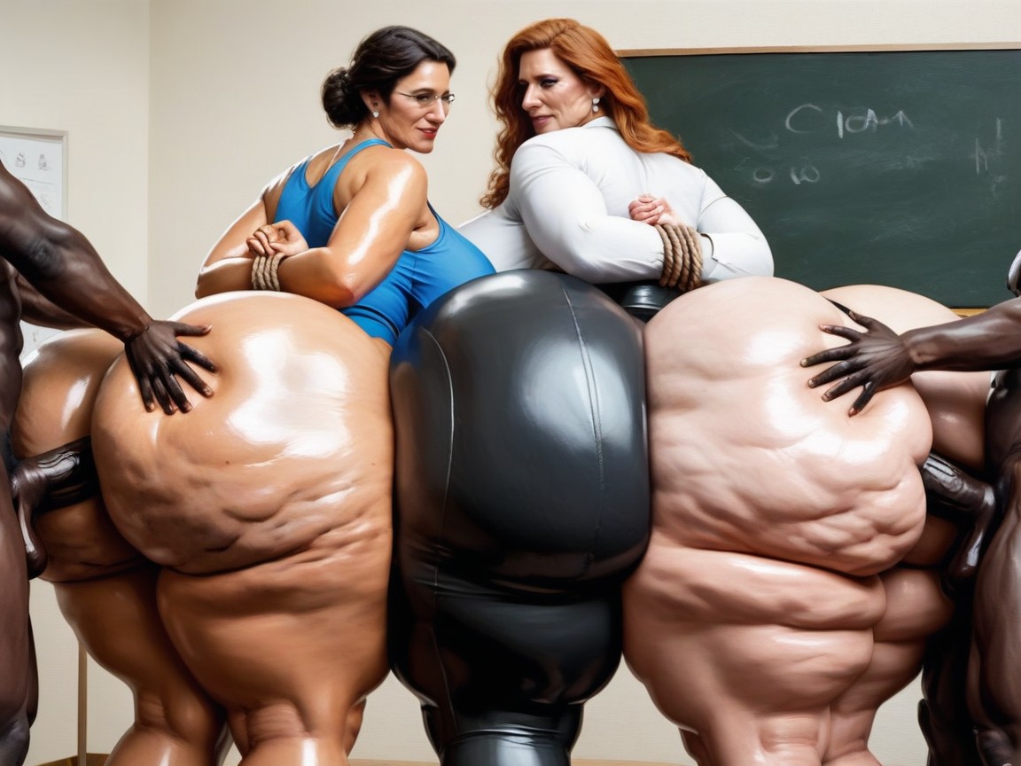 Anal Sex, Form Fitting Clothing, Oiled Ass AI Porn