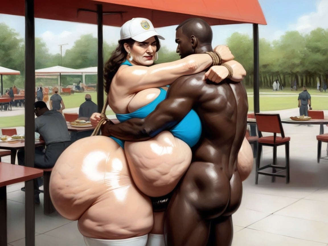 Interracial, Curvy Milf In Dress, Anal Sex AI Porn