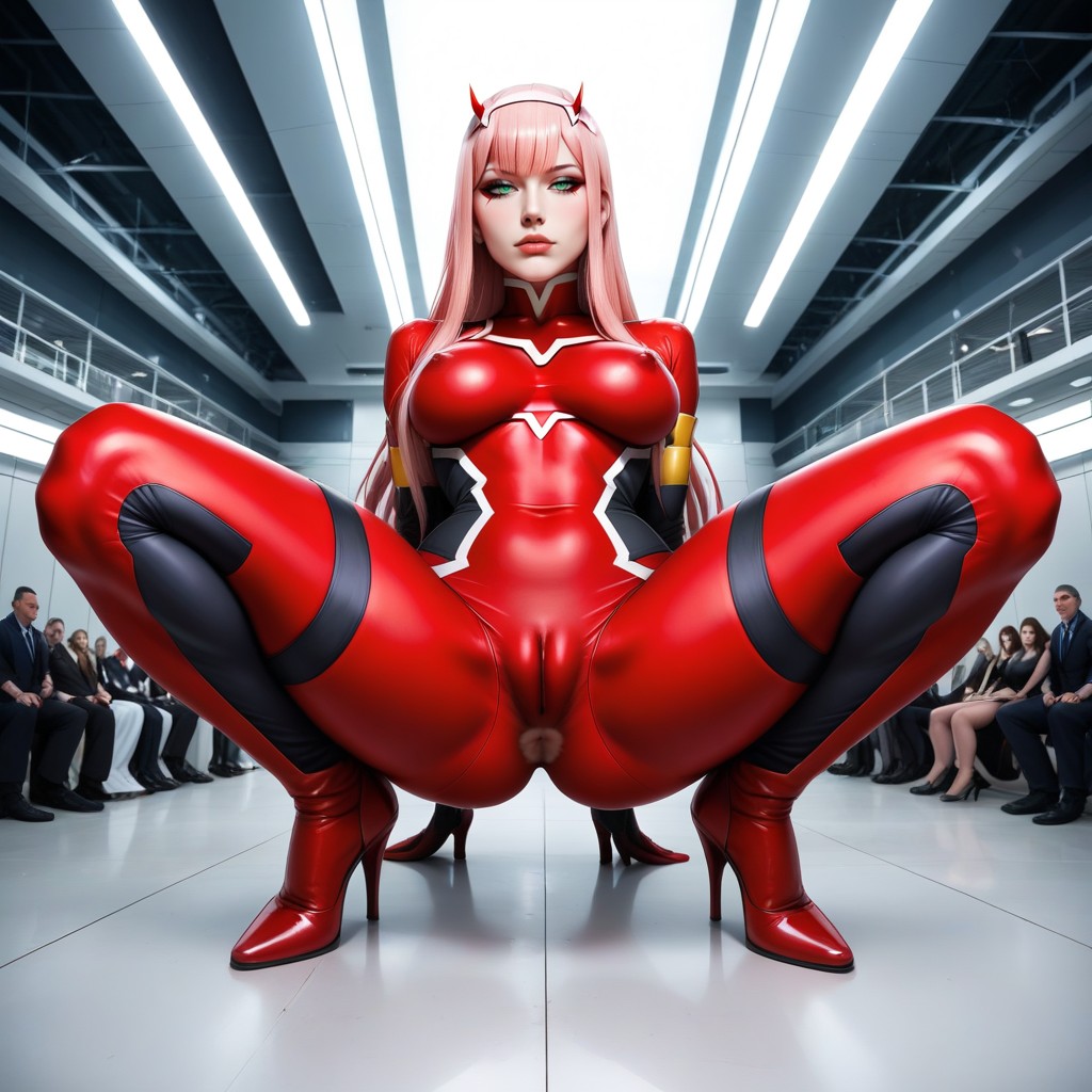 Spread Legs, At An Anime Event, Swollen Breast Hentai AI Porn