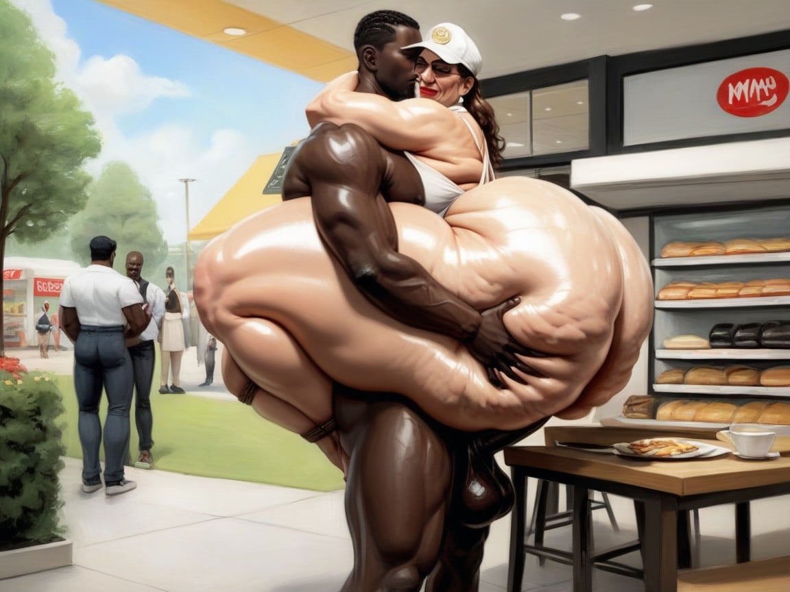 In Restaurant, Massive Ass, Above Ass AI Porn