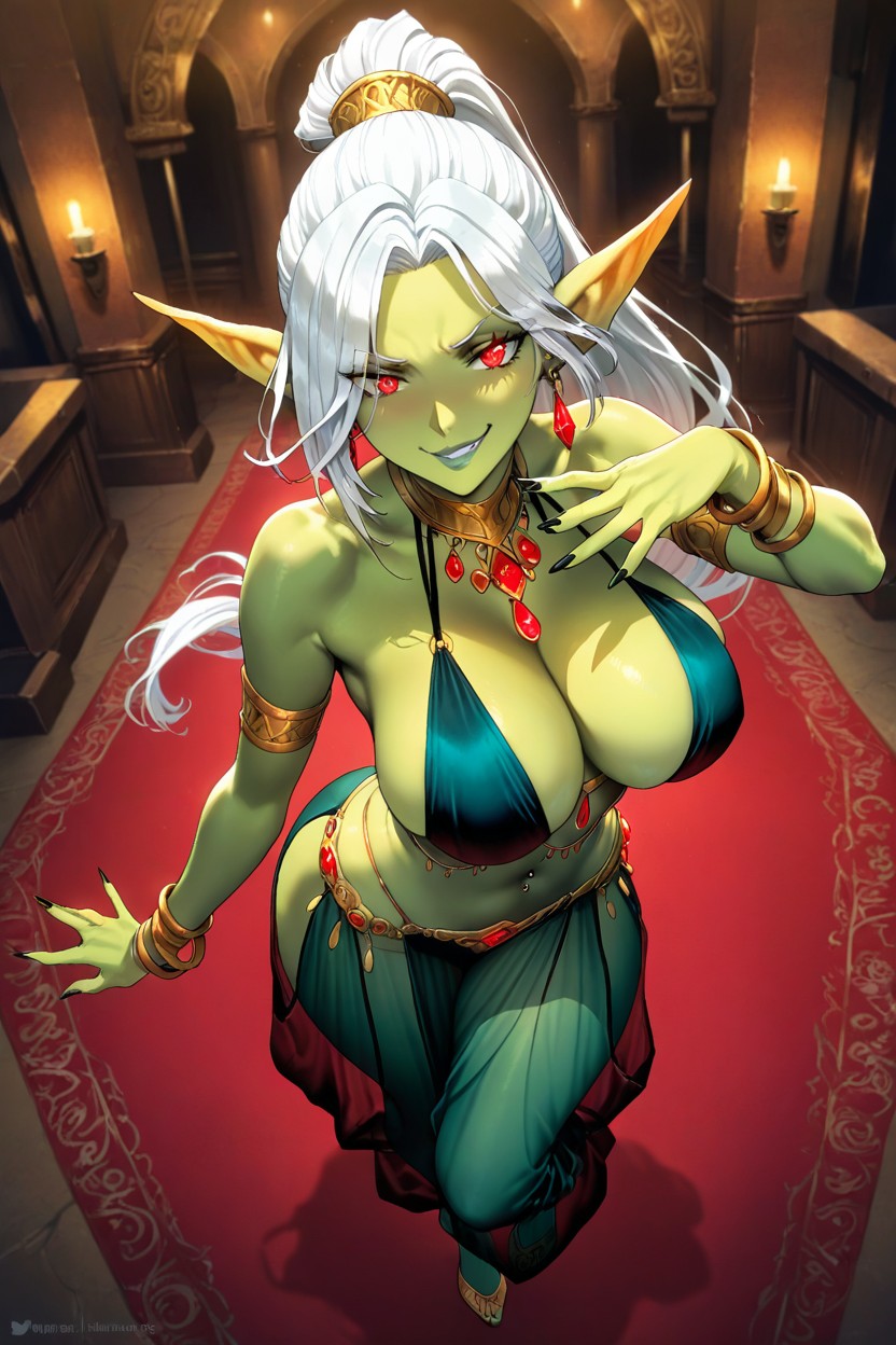 White Hair, Dancer, Self Offering Slut Hentai IA