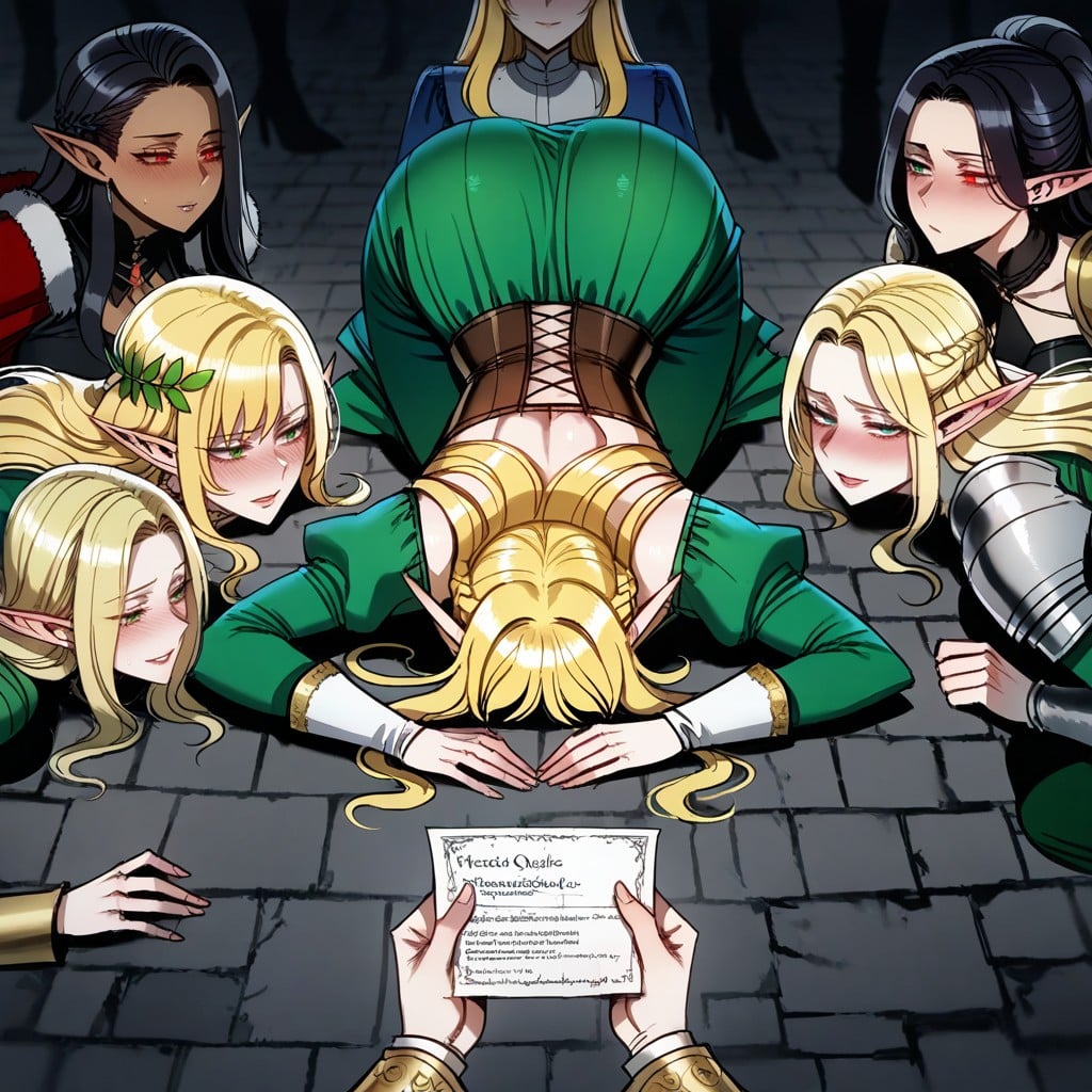 Side Parted Hair, Dark Ambiance, Skinny Hentai AI Porn