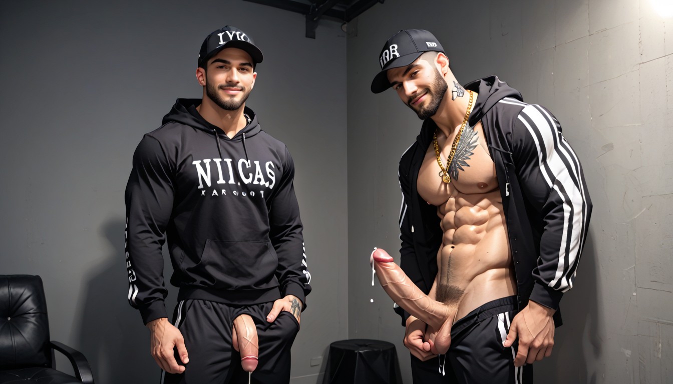 Strings Of Clear Precum, Sweatpants, Piercings Porno IA Gay