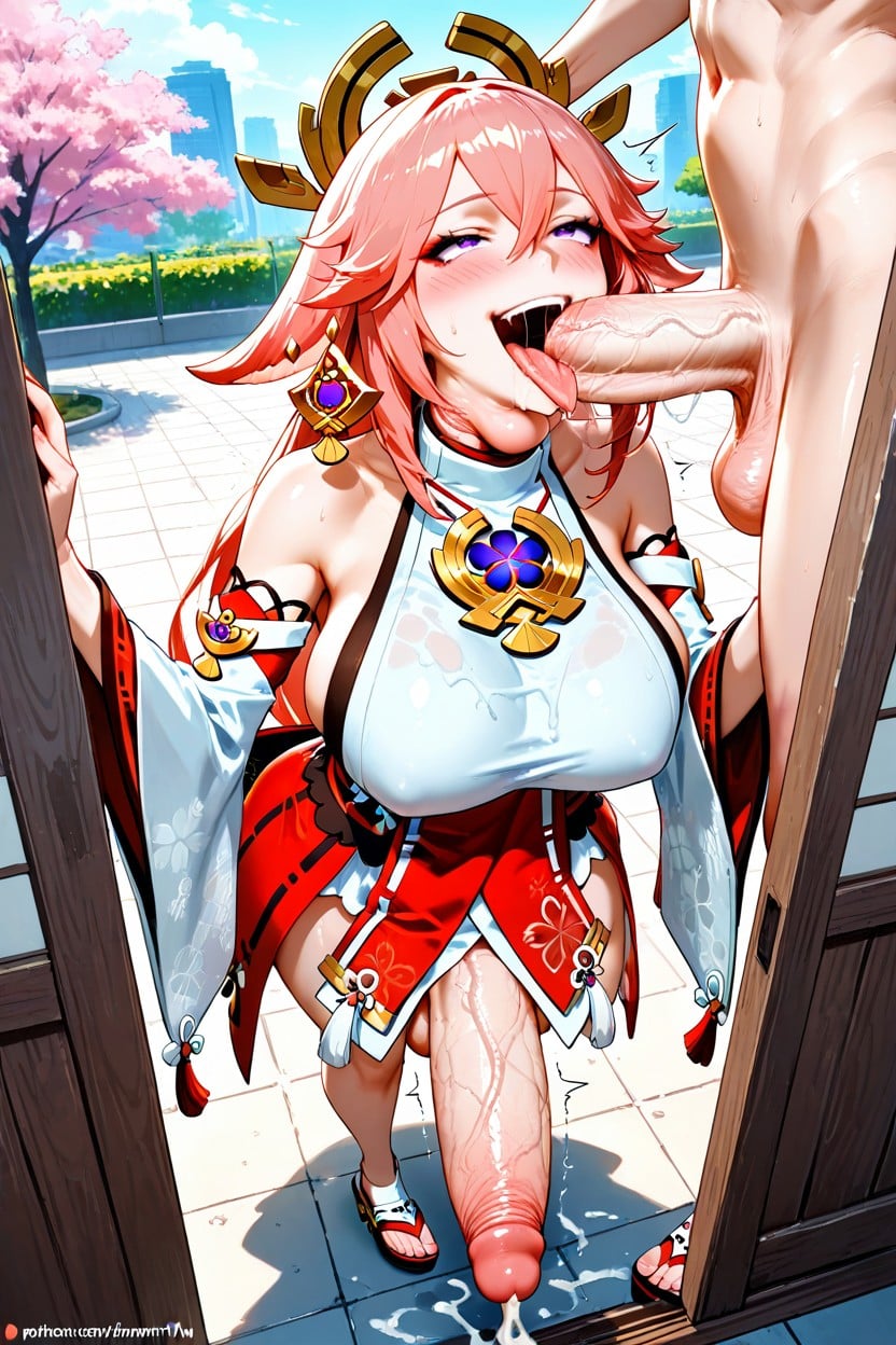 Huge Penis, Giant Cock, Light Skinned Female Hentai AI Porn
