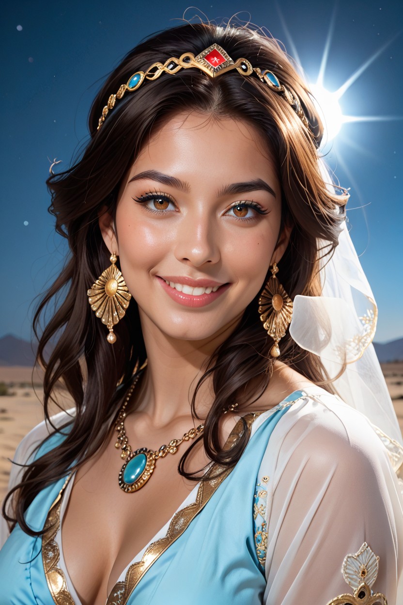 Fisheye Camera, Princess Belle Disney, Sharp Details AI Porn