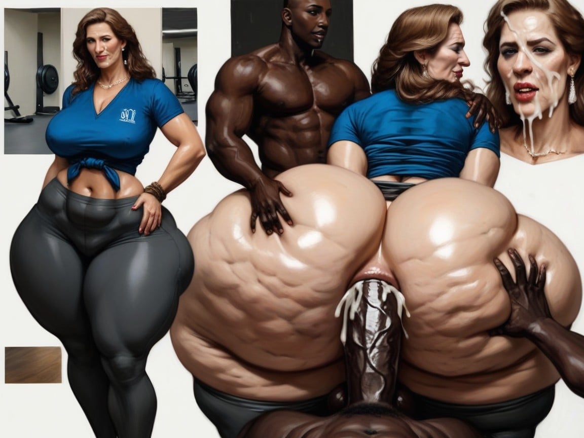 Interracial, Face, Form Fitting Clothing AI Porn