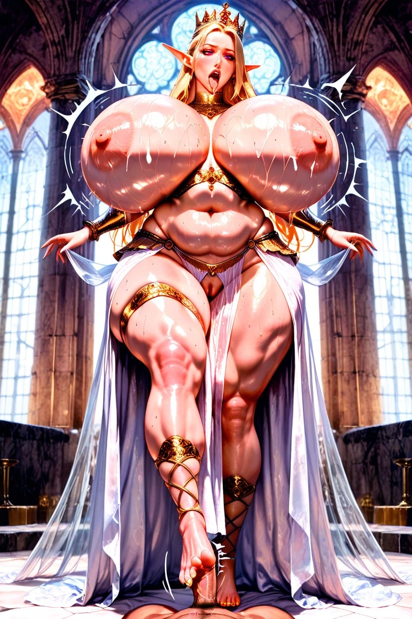 Super Thick Luscious Thighs, Huge Lips, Ultra Realistic AI Porn