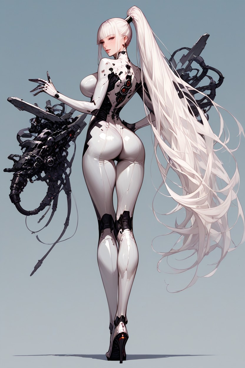 Perfect Thigh Gap, Hoop Earrings, Hard Shadow Hentai AI Porn
