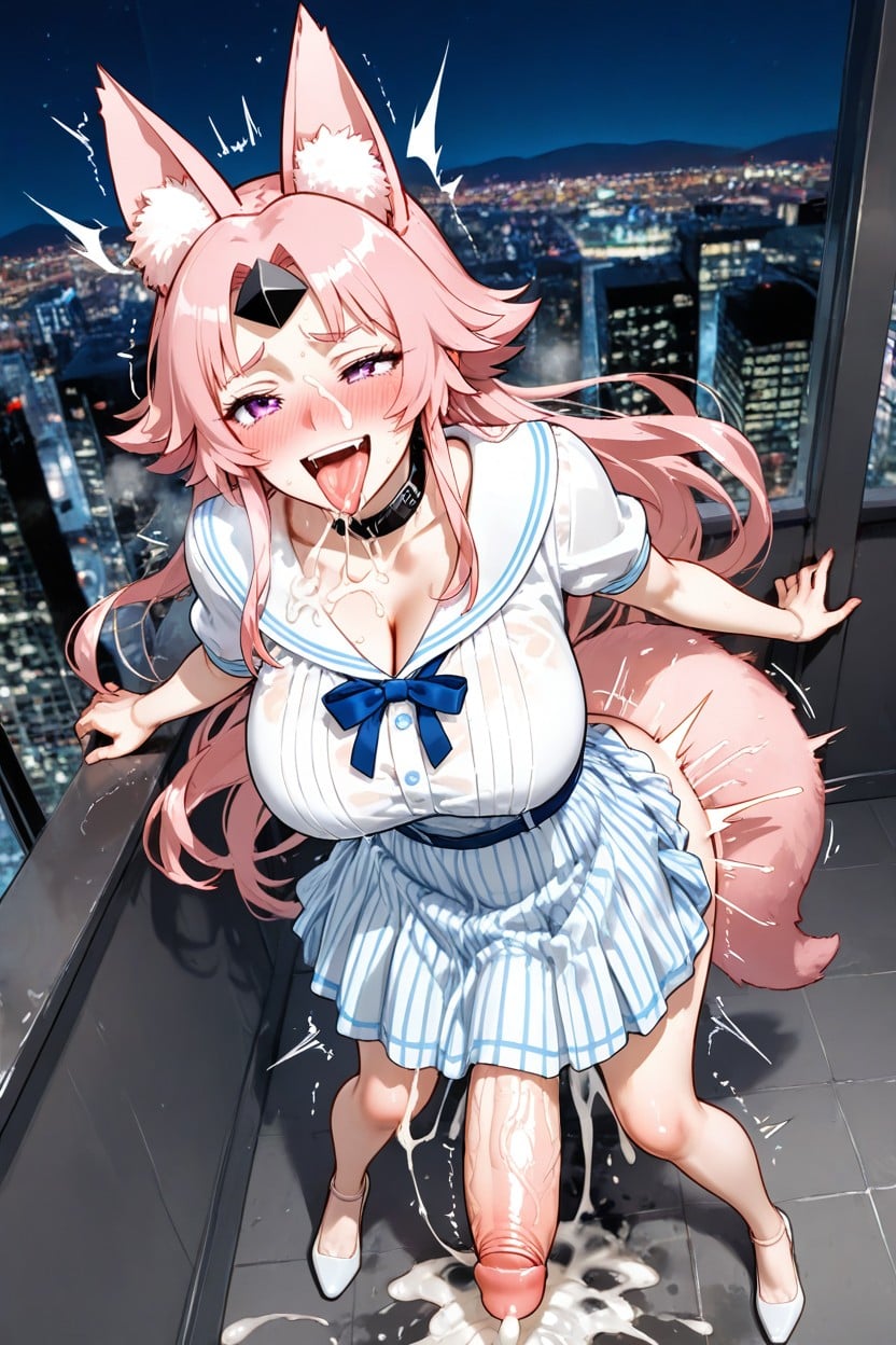 Mouth Full Of Cum, Massive Penis, Futanari Koyanskaya Hentai IA