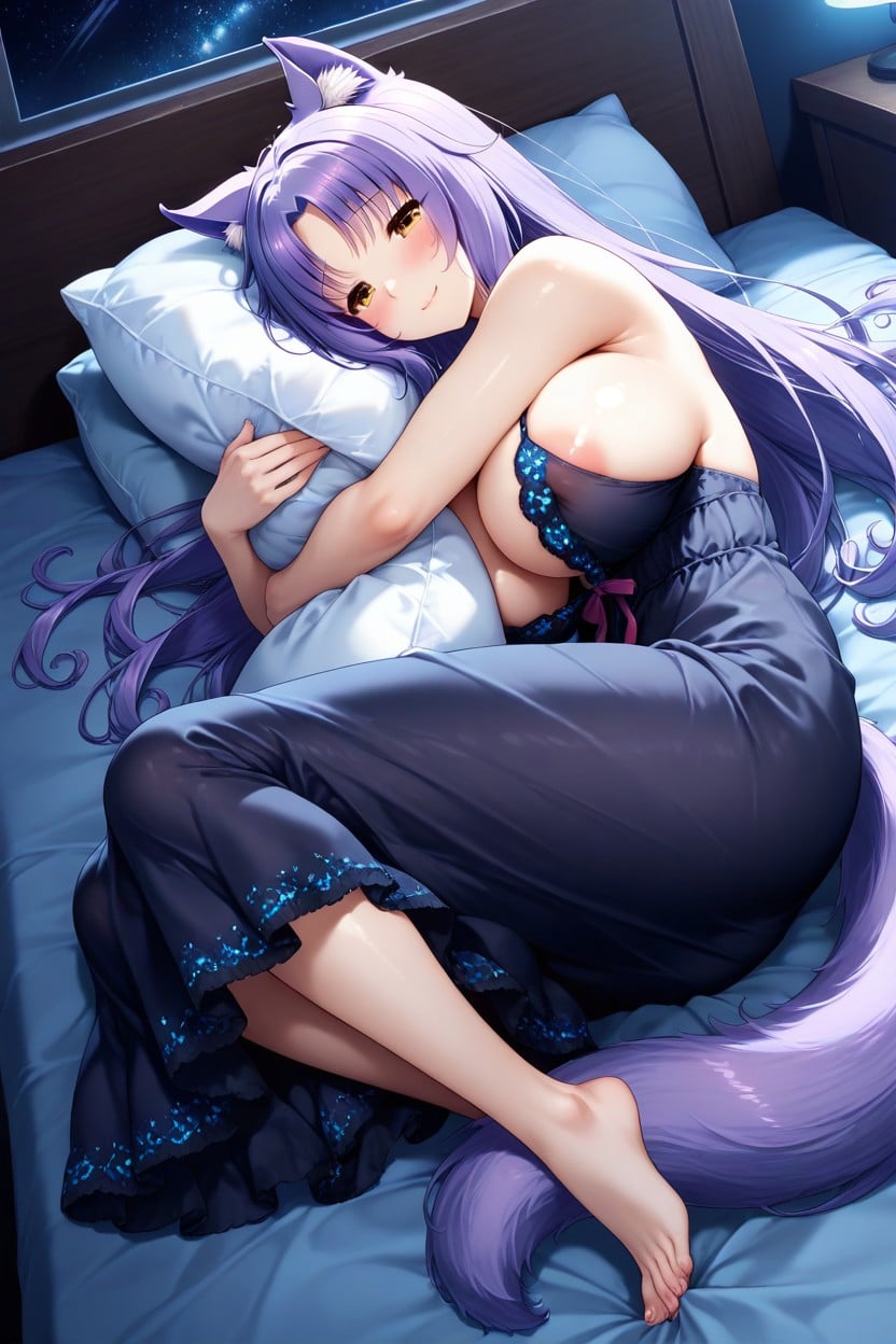 Shy, Breasts Visible, Front View Hentai AI Porn