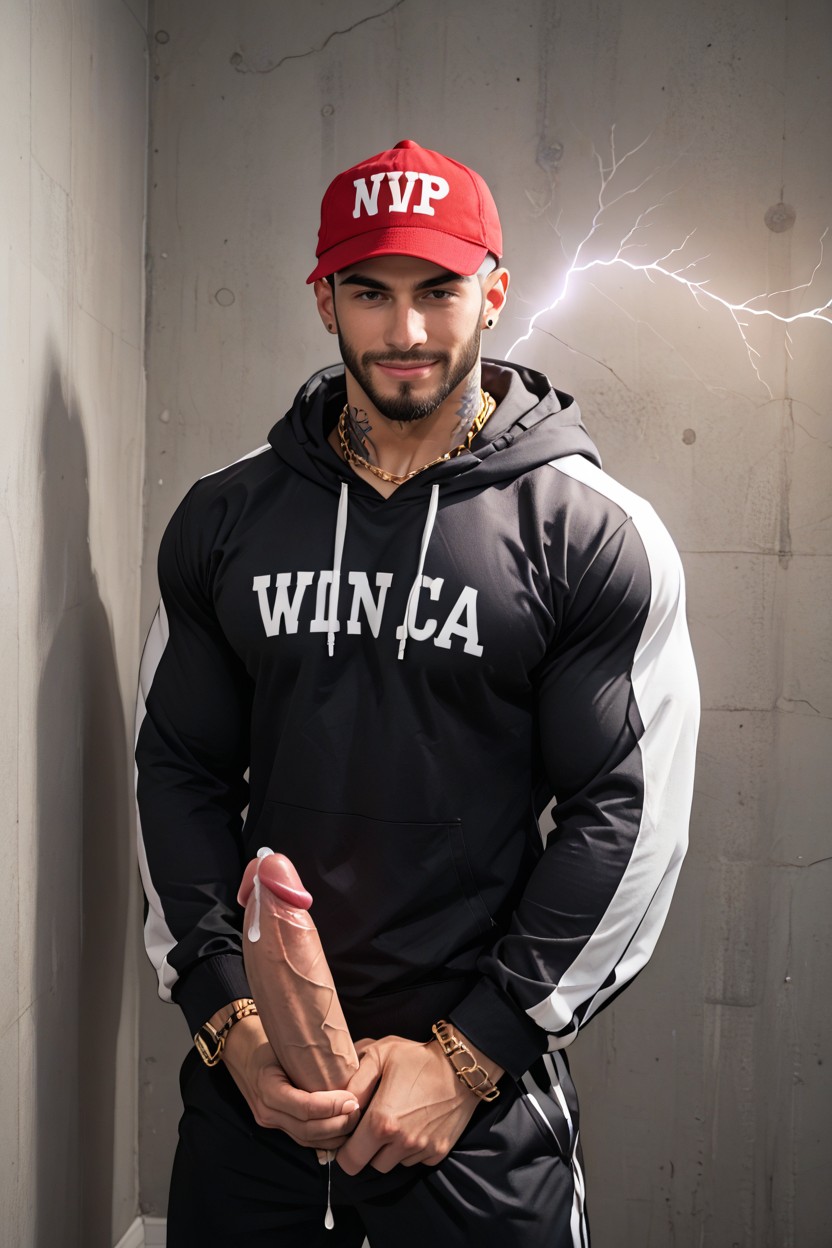 Excité, Sourire, Electricity Powers Porno IA Gay