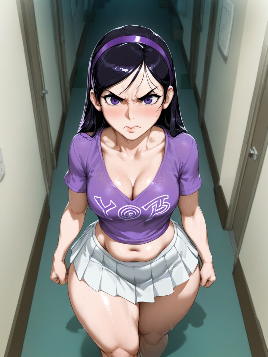 Extremely Large Ass, Looking At Viewer, Small Breasts AI Porn