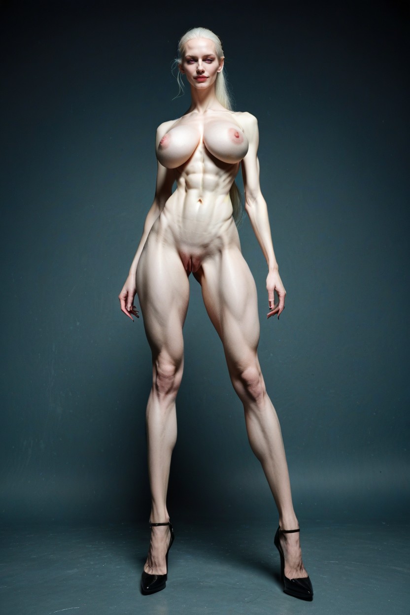 Extra Long Legs, Highly Detailed Face, Skinny AI Porn