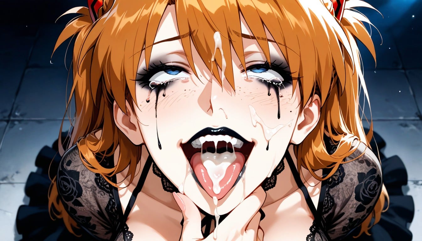 Happy Crying, Mouth Focus, Big Breasts Hentai AI Porn