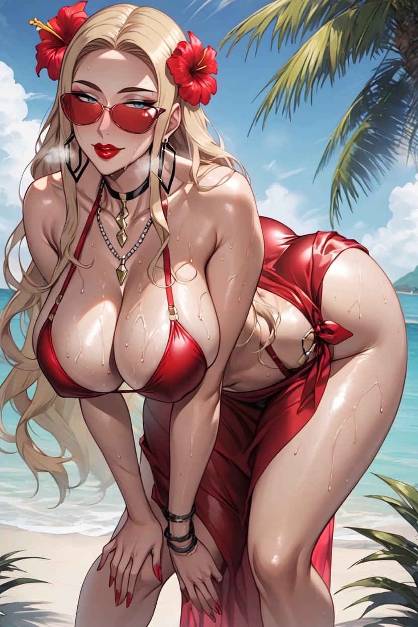 Huge Boobs, Blone Hair, Accurate Face Hentai AI Porn