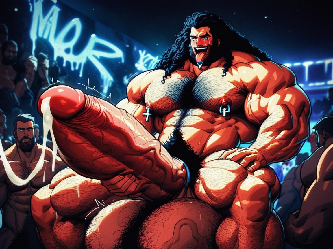 Veiny Balls, Penis Expansion, Muscled White Man AI Porn