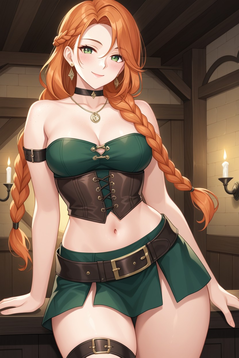 Happy, Night, Golden Earrings Hentai AI Porn